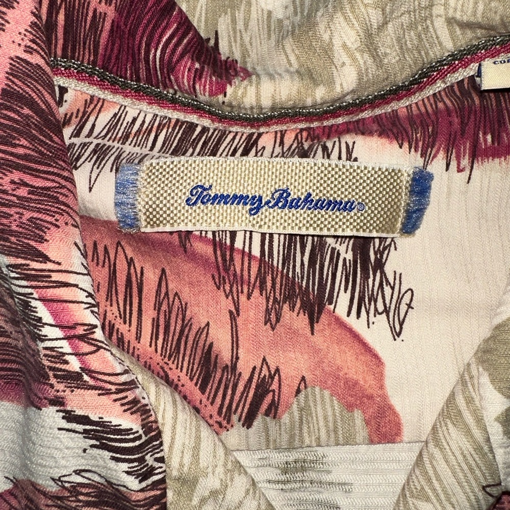 Men’s Tommy Bahama Floral Silk Shirt Size Large - Picture 2 of 5